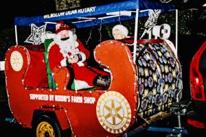 Santa out and about in the local area